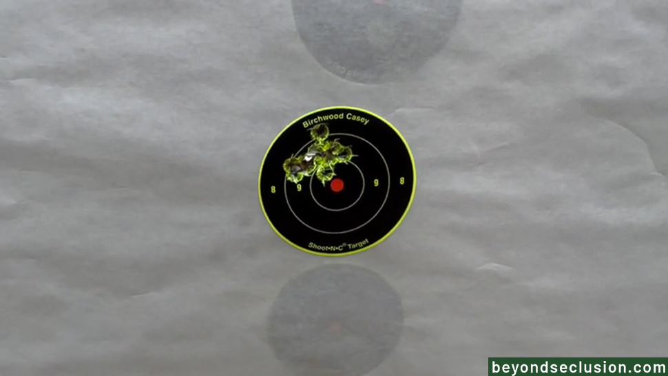 Testing The JAKL - Showing Some Pretty Decent Groupings Right in The Target.