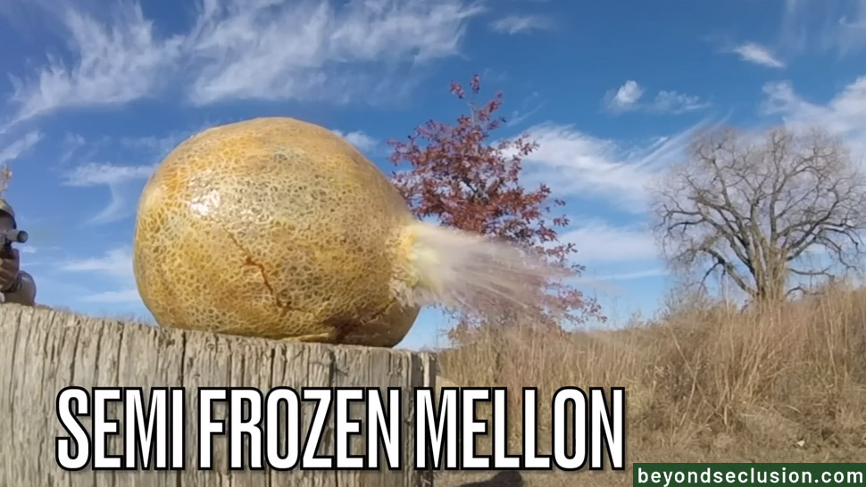 Testing the 22 LR - Shooting the Semi-Frozen Melon