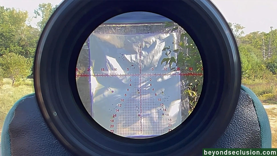 The FOV With The Riton Optics at 100 Yards