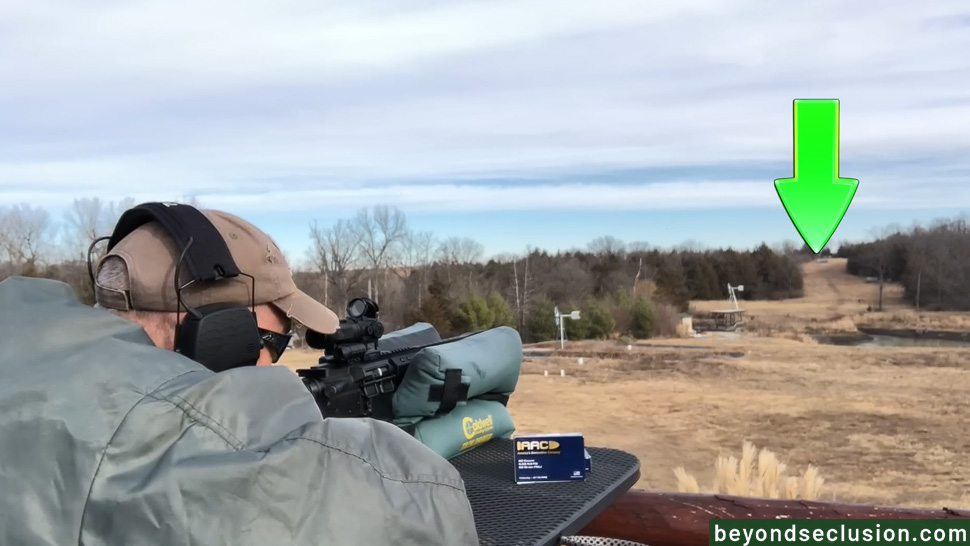 A Man is Shooting with The BCA AR-15 at 400 Yards