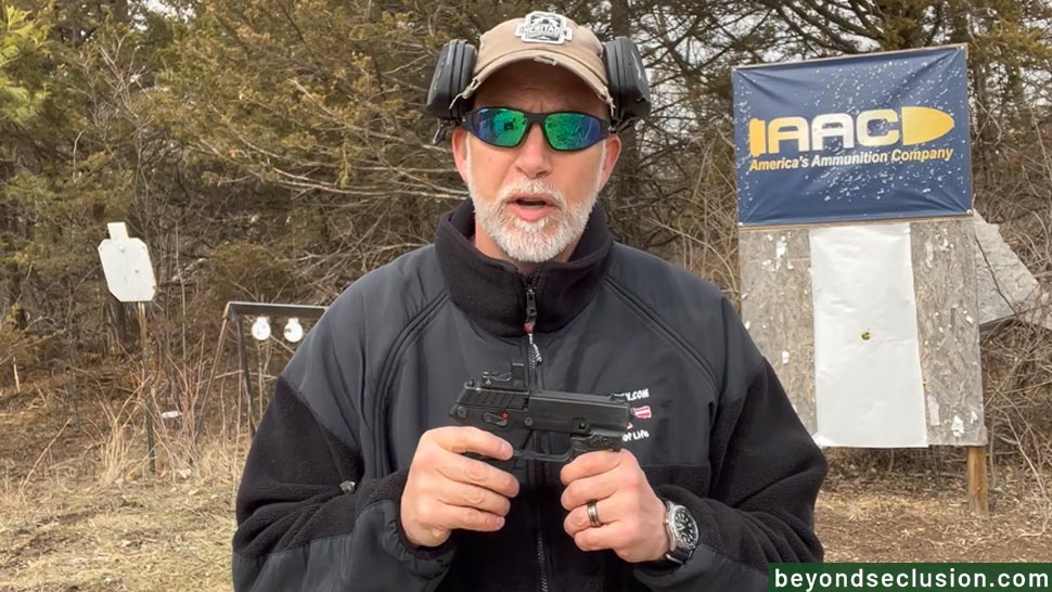 A Man Is Holding The Kel-Tec P17 While Talking About It