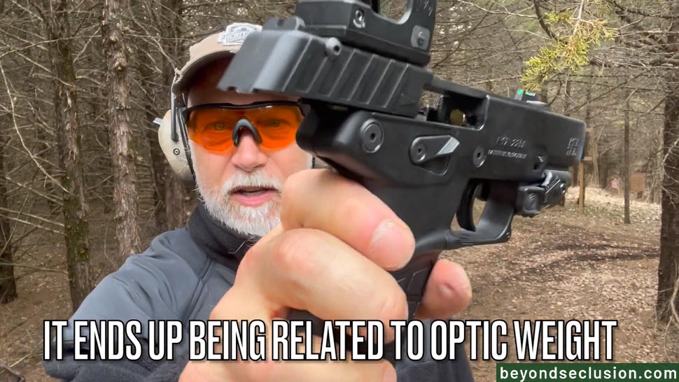 A Man Is Showing the P17 Up-Close