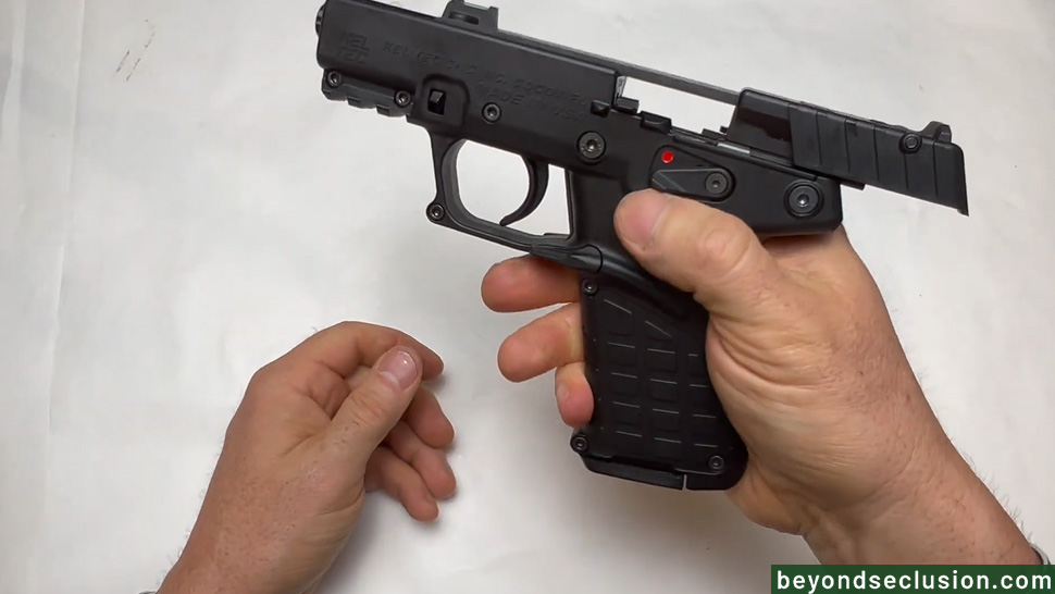 A Man is Holding the P17 - Up-Close
