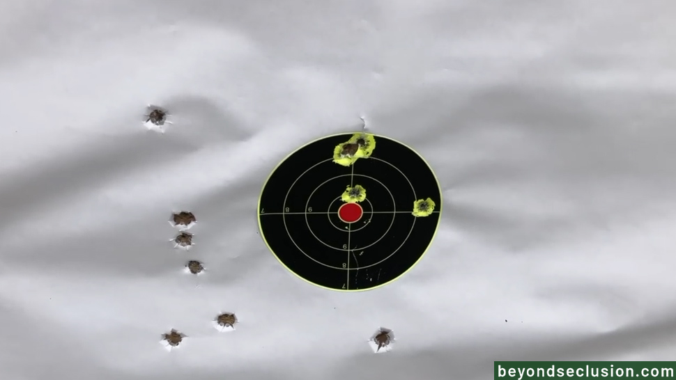 Groups with the Kel-Tec SUB2000 at 25 Yards