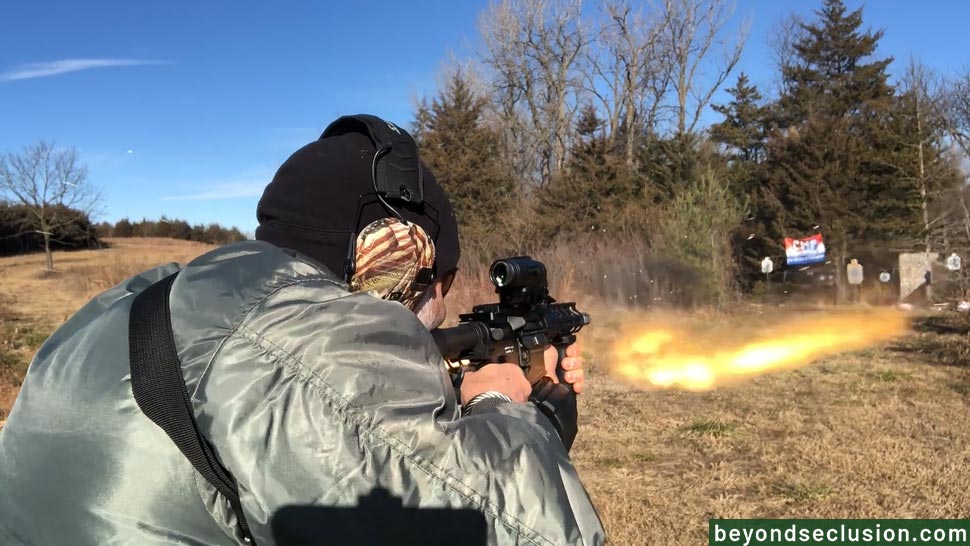 Shooting with the PSA AR-15 7" Upper and the ProMag 60-Rd Drum Mag at the Range
