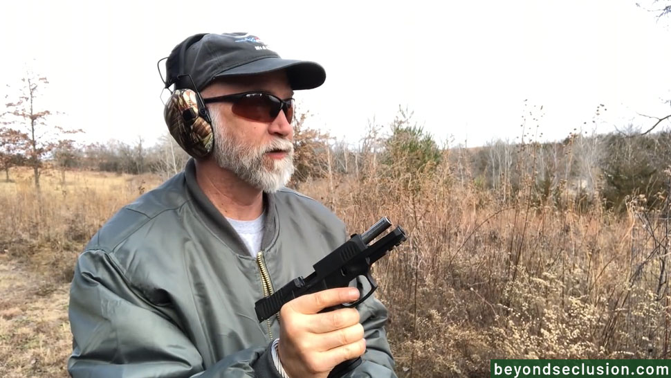 A Man is Holding a Taurus G3 at the Range