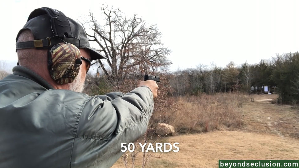 A Man is Aiming at 50 Yards