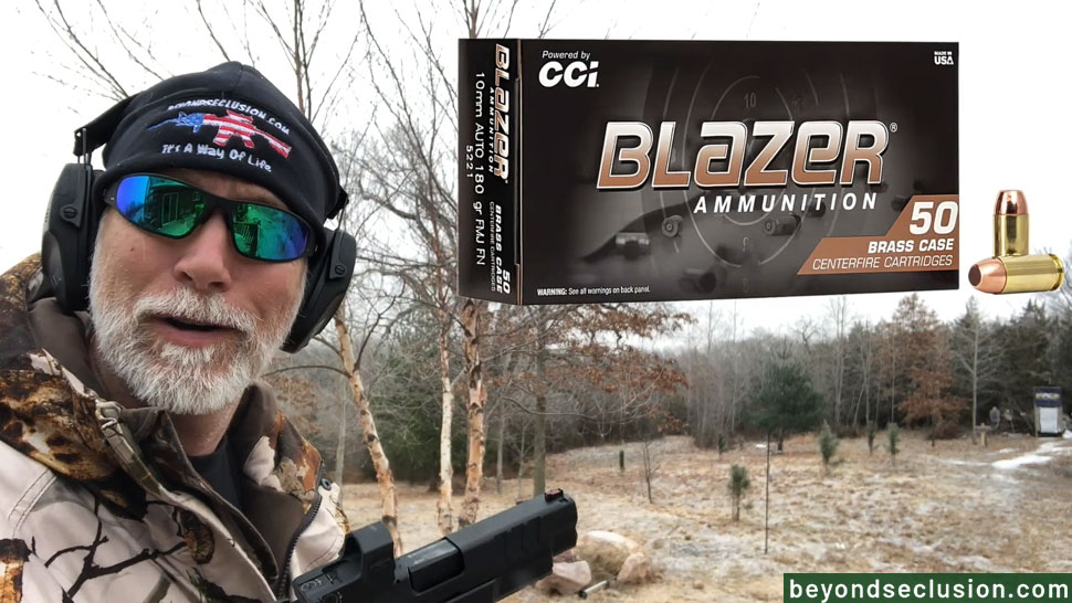 Shooting The CCI Blazer 10mm Rounds From The XDM Elite 10mm At The Range