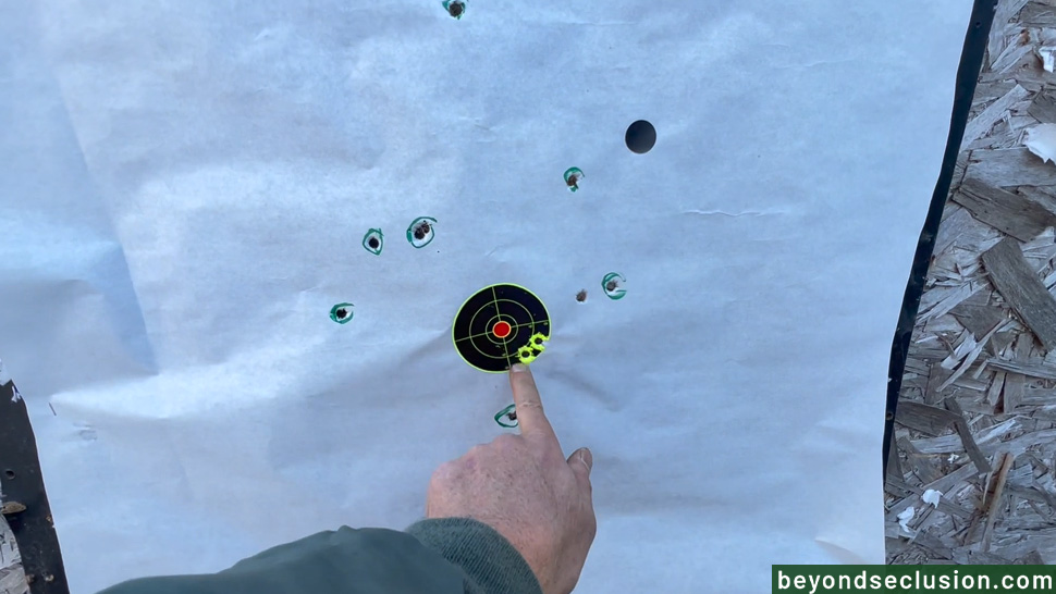 The Groups at 50 yards with the Federal Punch 10mm